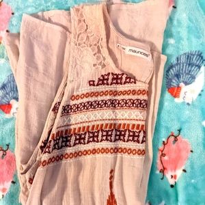 Maurices Sz 1 Sheer Autumn Sleeveless Blouse